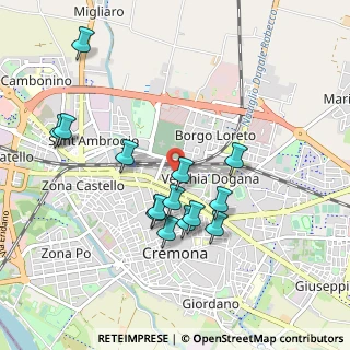 Mappa Via Platani, 26100 Cremona CR, Italia (0.90143)