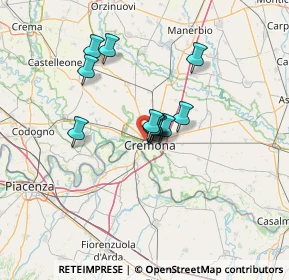 Mappa Via Ferruccio Ghinaglia, 26100 Cremona CR, Italia (8.80667)