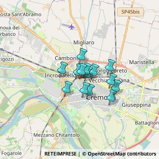 Mappa Via Ferruccio Ghinaglia, 26100 Cremona CR, Italia (1.01143)