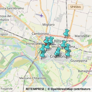Mappa Via Ferruccio Ghinaglia, 26100 Cremona CR, Italia (1.23727)