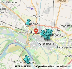 Mappa Via Ferruccio Ghinaglia, 26100 Cremona CR, Italia (1.59545)
