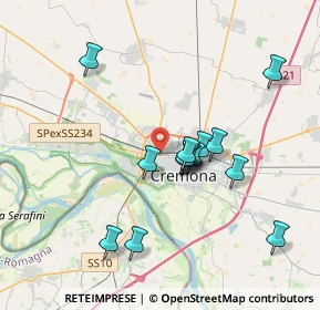 Mappa Via Ferruccio Ghinaglia, 26100 Cremona CR, Italia (3.35714)