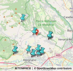 Mappa Strada 8 da S. Gillio a Druento, 10040 San Gillio TO, Italia (4.02929)