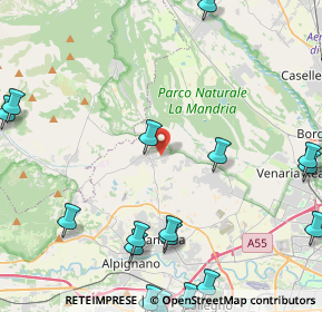 Mappa Strada 8 da S. Gillio a Druento, 10040 San Gillio TO, Italia (6.6005)