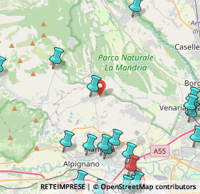 Mappa Strada 8 da S. Gillio a Druento, 10040 San Gillio TO, Italia (6.2535)