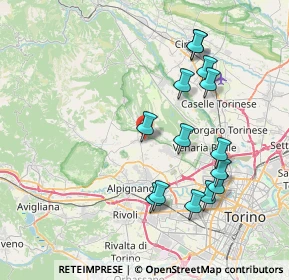 Mappa Strada 8 da S. Gillio a Druento, 10040 San Gillio TO, Italia (7.81786)