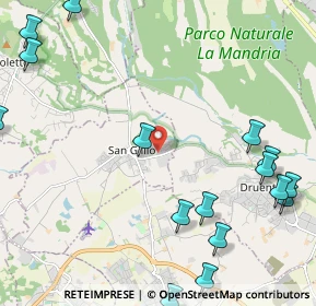 Mappa Strada 8 da S. Gillio a Druento, 10040 San Gillio TO, Italia (3.3475)