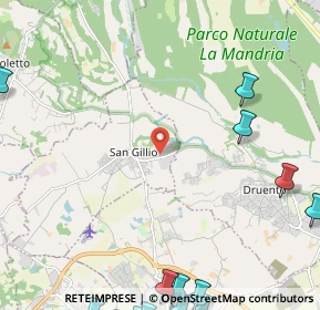 Mappa Strada 8 da S. Gillio a Druento, 10040 San Gillio TO, Italia (4.0925)
