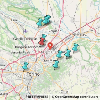 Mappa Via Leinì, 10036 Settimo Torinese TO, Italia (6.87462)