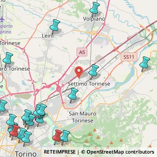 Mappa Via Leinì, 10036 Settimo Torinese TO, Italia (7.46)