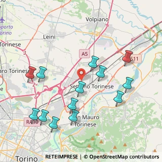 Mappa Via Leinì, 10036 Settimo Torinese TO, Italia (4.46077)