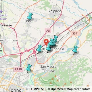 Mappa Via Leinì, 10036 Settimo Torinese TO, Italia (2.51182)