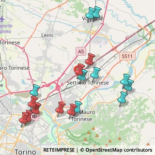 Mappa Via Leinì, 10036 Settimo Torinese TO, Italia (4.77059)