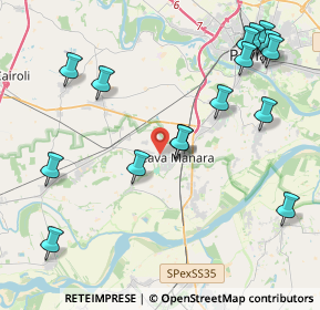 Mappa Via Ferruccio Belli, 27051 Cava Manara PV, Italia (4.97563)