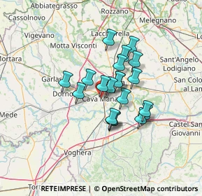 Mappa Via Ferruccio Belli, 27051 Cava Manara PV, Italia (9.485)