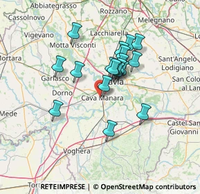 Mappa Via Ferruccio Belli, 27051 Cava Manara PV, Italia (10.72737)