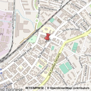 Mappa Via Partigiani, 1, 10036 Settimo Torinese, Torino (Piemonte)