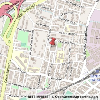 Mappa Via Fantina, 20, 10036 Settimo Torinese, Torino (Piemonte)