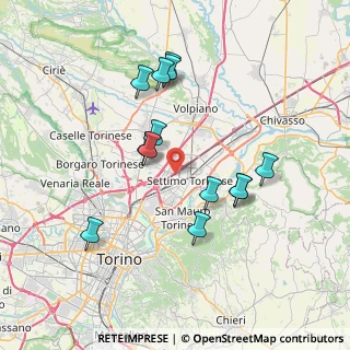 Mappa Via Ceresole, 10036 Settimo Torinese TO, Italia (6.85154)