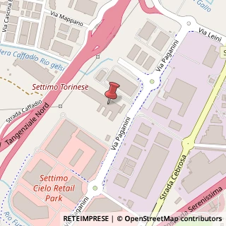 Mappa Via Niccol? Paganini, 6, 10036 Settimo Torinese, Torino (Piemonte)