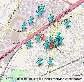 Mappa Via Pasteur, 10036 Settimo Torinese TO, Italia (0.4065)