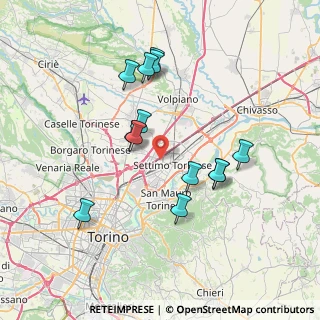 Mappa Via Luigi Pasteur, 10036 Settimo Torinese TO, Italia (6.85692)