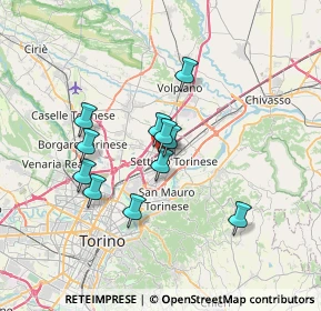 Mappa Via Pasteur, 10036 Settimo Torinese TO, Italia (5.67364)
