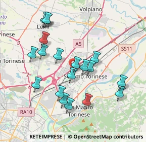 Mappa Via Pasteur, 10036 Settimo Torinese TO, Italia (3.68842)