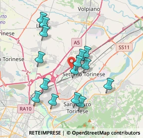 Mappa Via Pasteur, 10036 Settimo Torinese TO, Italia (3.526)