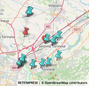 Mappa Via Pasteur, 10036 Settimo Torinese TO, Italia (4.2145)