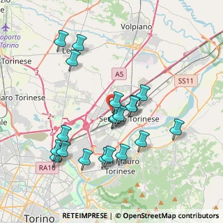 Mappa Via Luigi Pasteur, 10036 Settimo Torinese TO, Italia (3.7535)