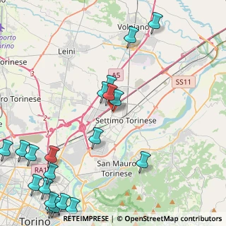 Mappa Via San Benigno, 10036 Settimo Torinese TO, Italia (6.2685)