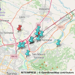 Mappa Via San Benigno, 10036 Settimo Torinese TO, Italia (2.88083)