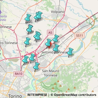 Mappa Via San Benigno, 10036 Settimo Torinese TO, Italia (3.72133)