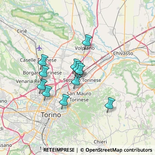 Mappa Via San Benigno, 10036 Settimo Torinese TO, Italia (5.83182)