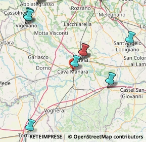 Mappa Via Mazzini, 27051 Cava Manara PV, Italia (21.46667)