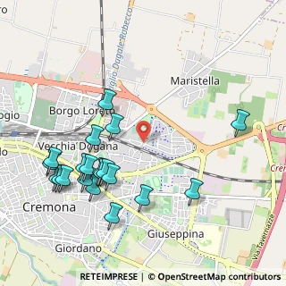 Mappa Via Caprera, 26100 Cremona CR, Italia (1.151)