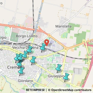 Mappa Via Caprera, 26100 Cremona CR, Italia (1.36455)