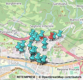 Mappa Regione Sant' Eusebio, 10059 Susa TO, Italia (0.42593)