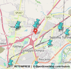 Mappa VIA PIETRO MASCAGNI Settimo Cielo Retail Park, 10036 Settimo Torinese TO, Italia (2.88923)