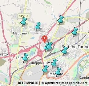 Mappa VIA PIETRO MASCAGNI Settimo Cielo Retail Park, 10036 Settimo Torinese TO, Italia (2.06455)