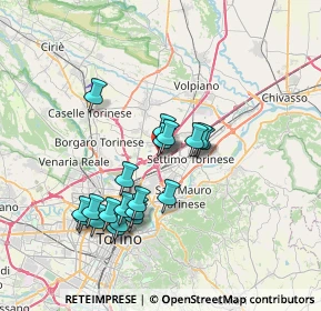 Mappa VIA PIETRO MASCAGNI Settimo Cielo Retail Park, 10036 Settimo Torinese TO, Italia (6.6085)
