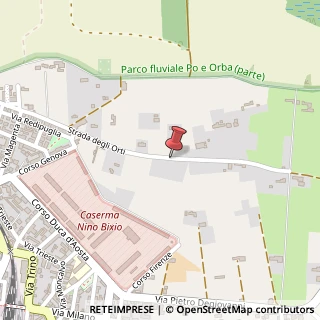 Mappa Strada degli Orti, 33, 15033 Casale Monferrato, Alessandria (Piemonte)