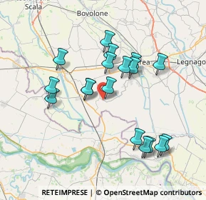 Mappa Via Pioppa, 37060 Gazzo Veronese VR, Italia (6.96333)