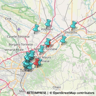 Mappa Via Virgilio, 10036 Settimo Torinese TO, Italia (8.38263)