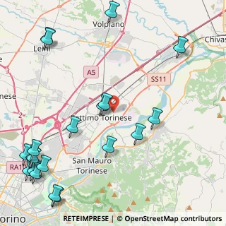 Mappa Via Virgilio, 10036 Settimo Torinese TO, Italia (6.15)