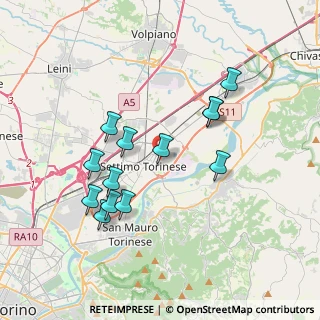 Mappa Via Virgilio, 10036 Settimo Torinese TO, Italia (3.50769)