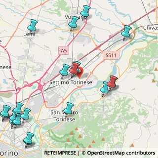 Mappa Via Virgilio, 10036 Settimo Torinese TO, Italia (6.223)