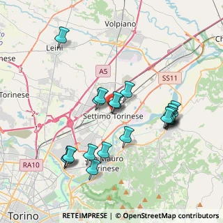 Mappa SETTIMO - Stazione GTT, 10036 Settimo Torinese TO, Italia (3.7945)