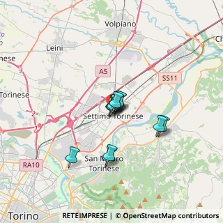 Mappa SETTIMO - Stazione GTT, 10036 Settimo Torinese TO, Italia (2.075)